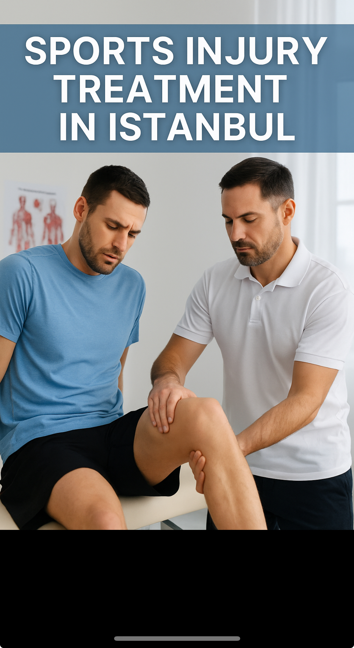 Physiotherapist applying manual therapy to a patient with lumbar disc herniation in a clinical setting in Istanbul Sports Injury Treatment in Istanbul | Personalized Rehab for Athletes and Active Individuals