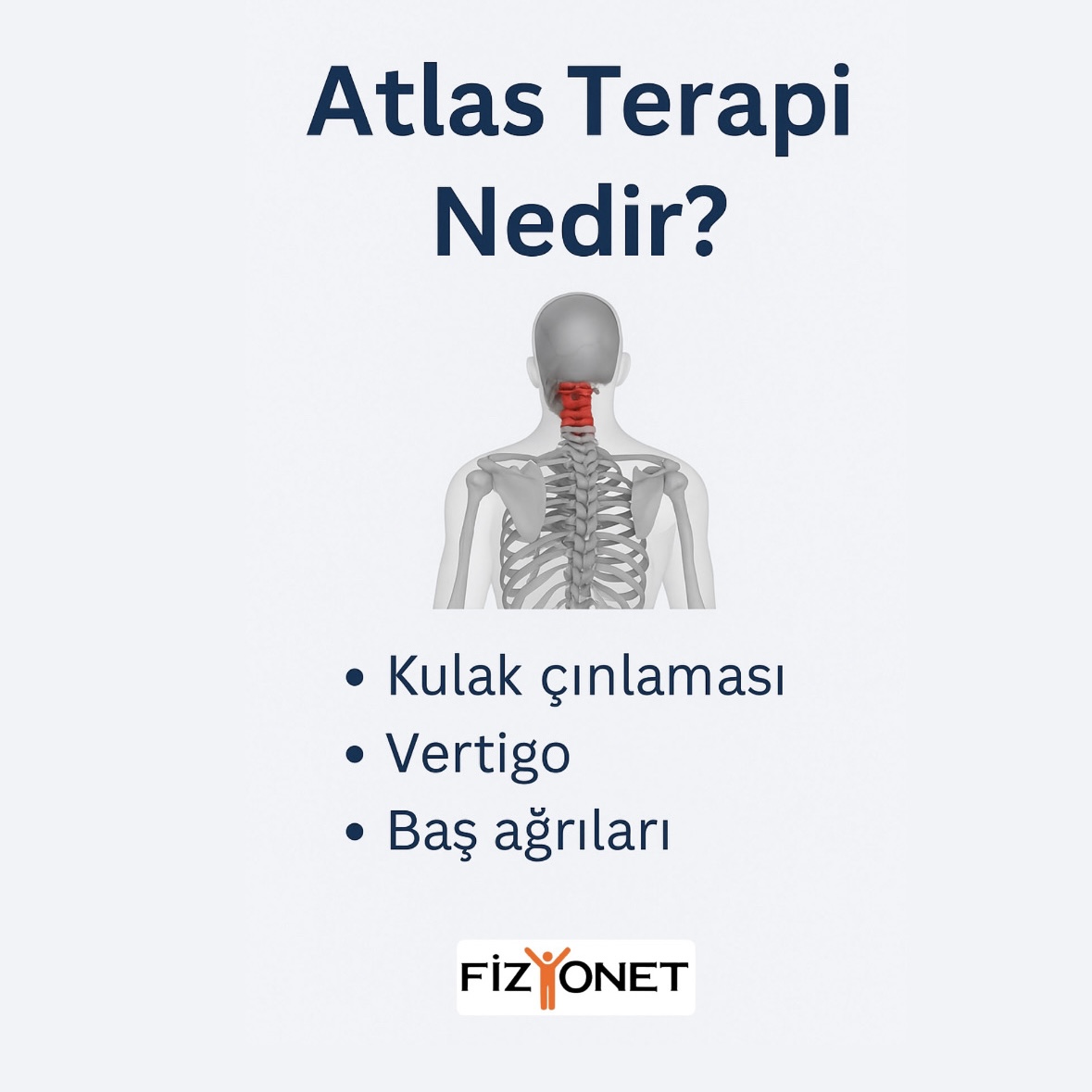 Atlas terapi ve kulak çınlaması arasındaki ilişkiyi anlatan bilgilendirici görsel