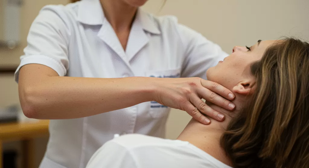 Example of manual therapy applied for cervical disc herniation in a physiotherapy clinic in Istanbul